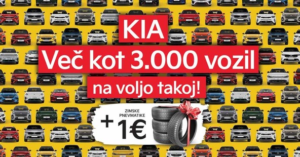 Na zalogi več kot 3.000 novih vozil Kia: Septembra v Sloveniji vsak deseti fizični kupec kupil Kio