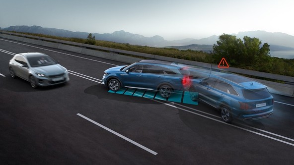 MCB - Multi-Collision Brake system: Novi Sorento dobil večstopenjski zavorni sistem