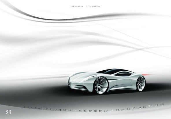Koledar ALPRA DESIGN 2011: Ekskluzivni koledar s tematiko avtomobilskega oblikovanja