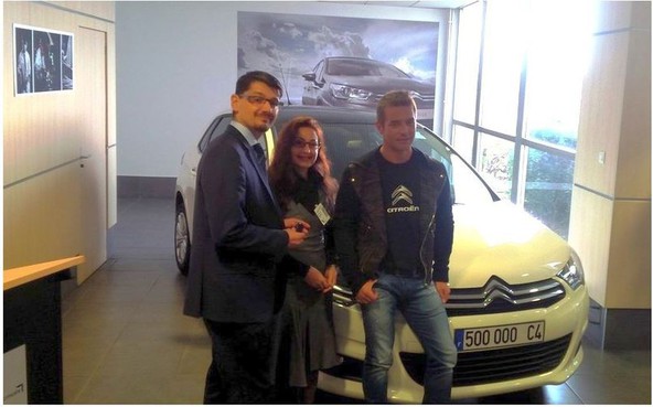 Citroënova tovarna Mulhouse: SEBASTIEN LOEB KUPCU PREDAL 500-TISOČI CITROËN C4
