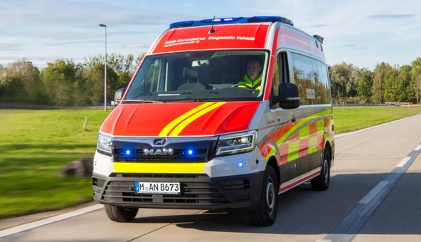 MAN-ovo inovativno diagnostično vozilo: Rezultati testa PCR so na razpolago v eni uri