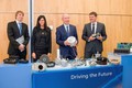 Od leve proti desni: Primož Bešter, izvršni direktor za prodajo in marketing, Darja Petrič, članica uprave, Radovan Bolko, predsednik uprave, in Valter Leban, član uprave