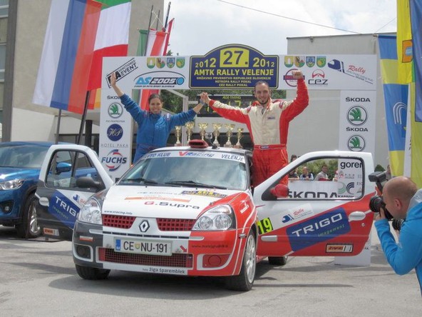 Avto klub V-Racing & Rally Velenje: Velik uspeh za posadko Matej Grudnik - Maja Pahor