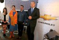 Z leve proti desni: Nina Štajner, Tanja Devetak, Aleš Čakš in Jernej Kolbl, direktor Chevrolet Slovenija, Hrvaška in BiH