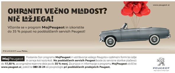 Moj Peugeot: Več kot 20.000 lastnikov peugeotov vključenih v program zvestobe