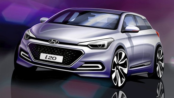 Hyundai: Prve skice stilsko dovršenega i20 nove generacije