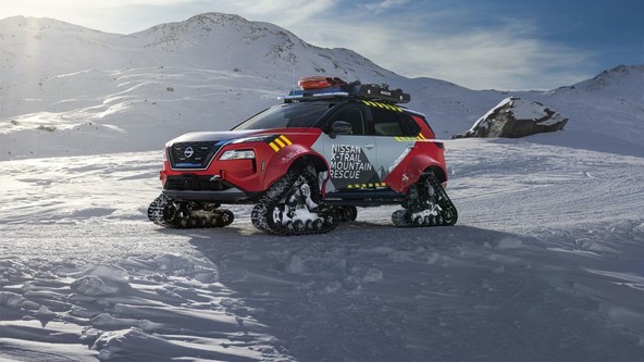 Nissan X-Trail Mountain Rescue: Konceptno vozilo s pogonom e-4ORCE po belih strminah