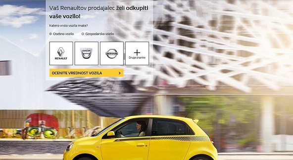OCENA VREDNOSTI RABLJENEGA VOZILA: Renault uvaja storitev preproste in brezplačne ocene vrednosti