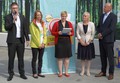Od leve: Andrej Vouk, direktor nabave Lidl Slo,Anja Lepičnik, ZVP, Marta Novak, Zavod RS za šolstvo,Tina Cipot, vodja odnosov z javnostmi v Lidl Slo, Robert Štaba, ZVP