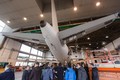 Adria Airways Tehnika na Brniku: Dijaki so si ogledali razstavljena letala v Adrii Tehniki
