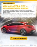 Astra GTC za božično darilo: Presenečenje za uporabnike Facebooka