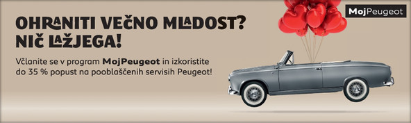 Program zvestobe Moj Peugeot: Novi program ugodnosti vzdrževanja in servisiranja vozil za stranke