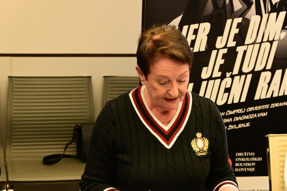 Predsednica Društva onkoloških bolnikov Slovenije Ana Žličar