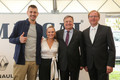 Raper Rok Terkaj, pevka Nuša Derenda, župan MOL Zoran Janković in direktor Avtohiše Malgaj Andrej Malgaj.