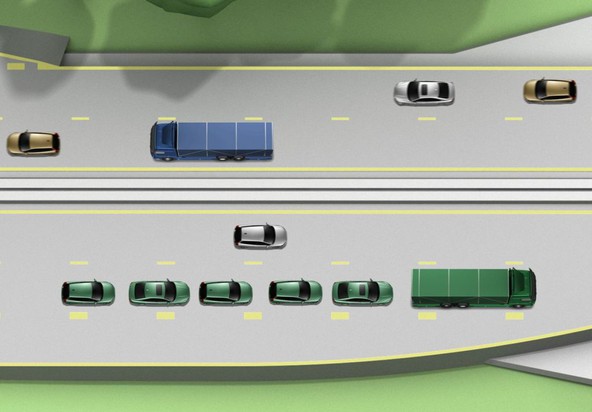 Volvo in projekt EU SARTRE: Razvoj tehnologije ti. cestnega vlaka