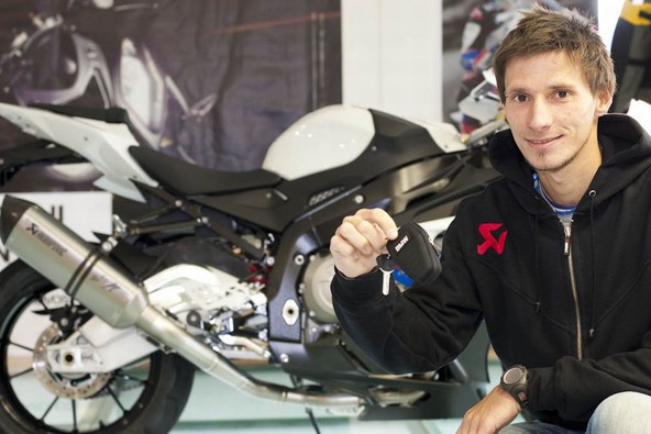 Robert Kranjec in njegov BMW S 1000 RR