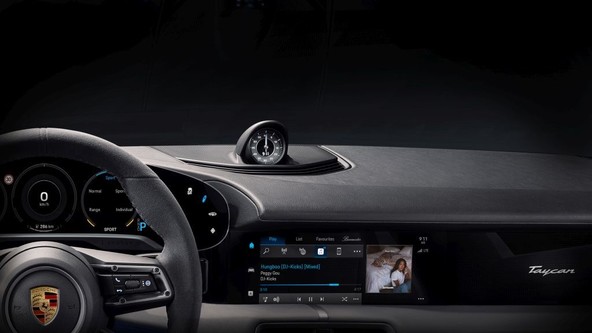 Novo merilo pri zabavnih sistemih v vozilih : Porsche Taycan bo opremljen z integrirano funkcijo Apple Music