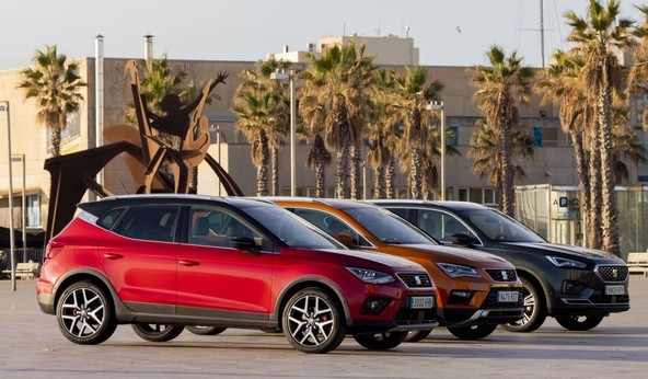 SEAT Ateca, Arona in Tarraco: SEAT-ovi trije SUV modeli prvič skupaj na cesti
