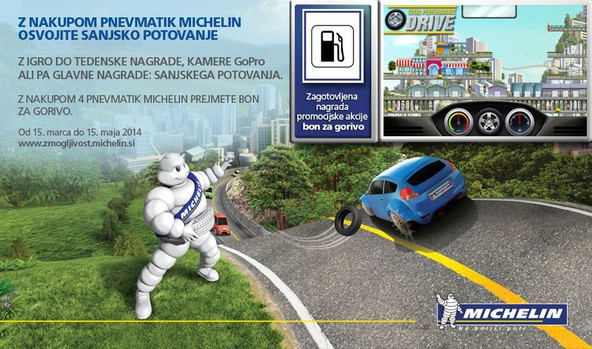MICHELIN Total Performance: Sodelujete v igri ter prejmite nagrado