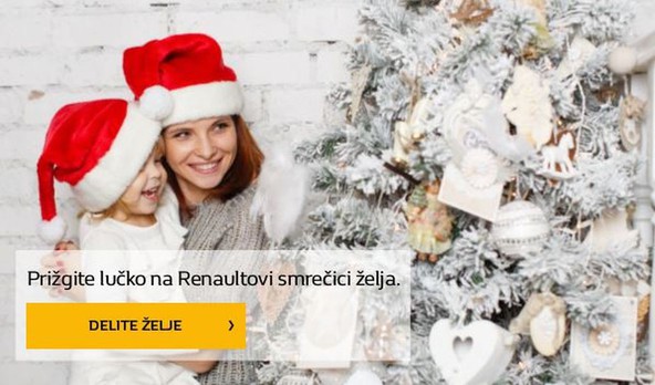Pri Renaultu zbiramo novoletne želje: PRIŽGI LUČKO IN PRINESI UPANJE