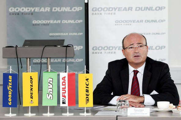 Glavni direktor Goodyear Dunlop Srednja in Jugovzhodna Evropa Thierry Villard predstavlja poslovanje družbe Goodyear Dunlop Sava Tires v letu 2011 