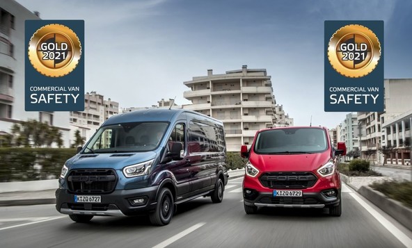 Ford Transit Custom: Dobitnik zlatega priznanja Euro NCAP