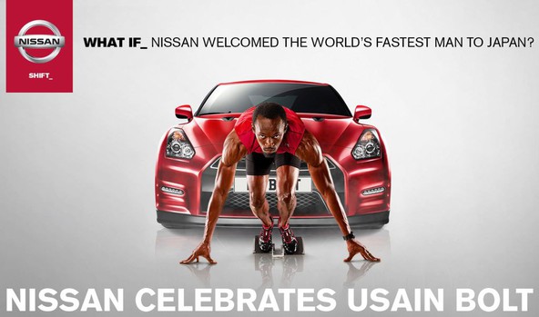 Usain Bolt & Nissan GT-R: Bolt 'zlat' z Nissanom