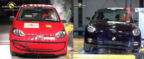 Volkswagen up! in beetle: Odlična tudi na področju varnosti