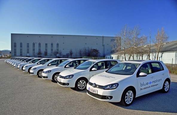 Volkswagen: Golf Blue-e-Motion bo elektriziral Bruselj