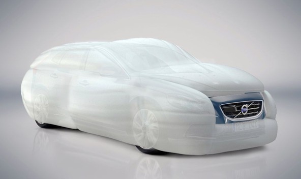 Prvoaprilska šala iz Švedske...: Volvo Car Group predstavlja tehnologijo zunanjih zračnih blazin