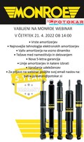 Monroe webinar: Potokar in Monroe vabita na predstavitev sistemov vzmetenja Monroe