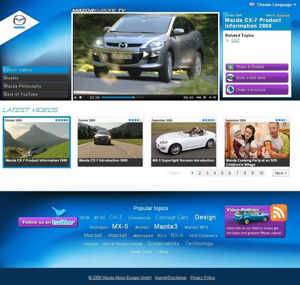 MazdaEurope.tv: Mazda ima lastno televizijo