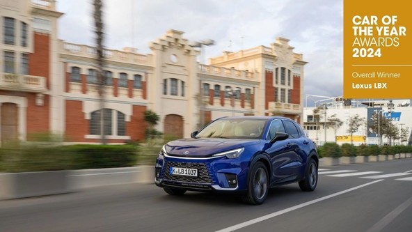 POVSEM NOVI LEXUS LBX : LBX je prejel svoji prvi pomembnejši evropski nagradi