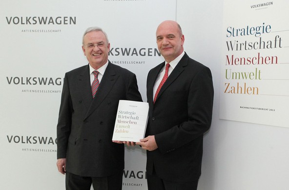 Martin Winterkorn in Bernd Osterloh