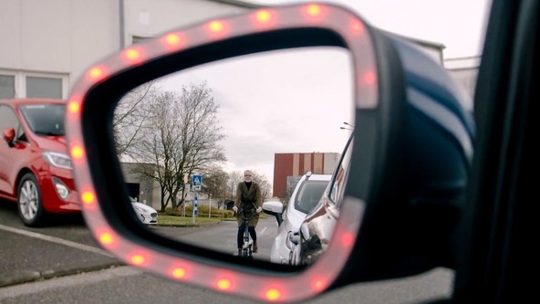 Fordov projekt Share the Road (Souporaba cest): Nova avtomobilska tehnologija za večjo varnost kolesarjev