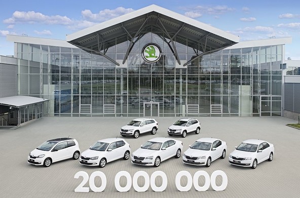 Izdelan 20-milijonti avto: Škoda Auto slavi nov mejnik