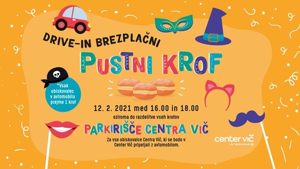 Zapeljite se po brezplačni krof: CENTER VIČ BO POSKRBEL ZA SLADEK IN VAREN PUST