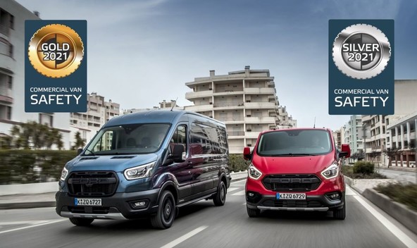 Ford Transit in Transit Custom: Odlična ocena sistemov za aktivno varnost
