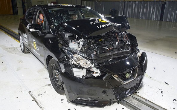 Povsem nova Nissan Micra na testu Euro NCAP: Micra je prejela štiri oziroma pet zvezdic 