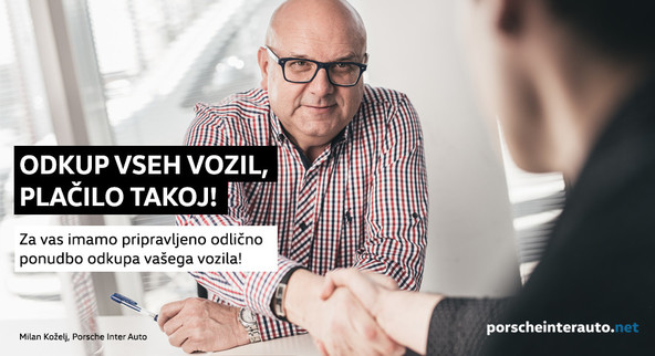 Komisijska prodaja in odkup vozil!: Odkup vozil in komisijska prodaja pri Porsche Inter Auto