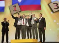 Na zmagovalnih stopničkah iz leve proti desni: Andrej Burjan, Boštjan Pust, Damijan Plut in  Tomaž Paulus 