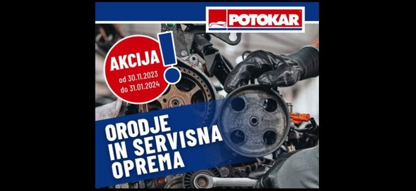 AKCIJA ORODJA POTOKAR: Najnovejši akcijski katalog orodja in servisne opreme