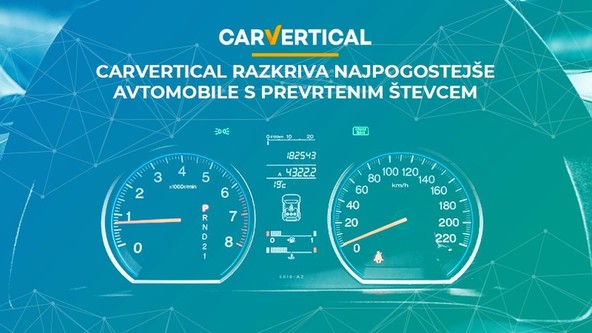Obsežna zbirka podatkov podjetja carVertical: carVertical razkriva najpogostejše avtomobile s prevrtenim števcem