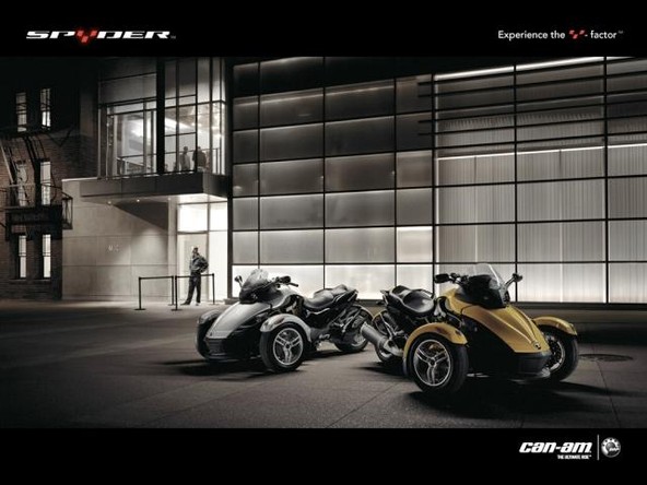 BRP Can-Am spyder roadster: Spyder z unikatno Y-'arhitekturo'