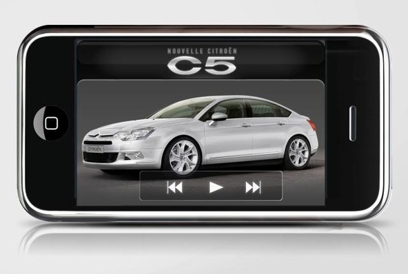 Citroën: Novi C5 izstopa z iPhone-om