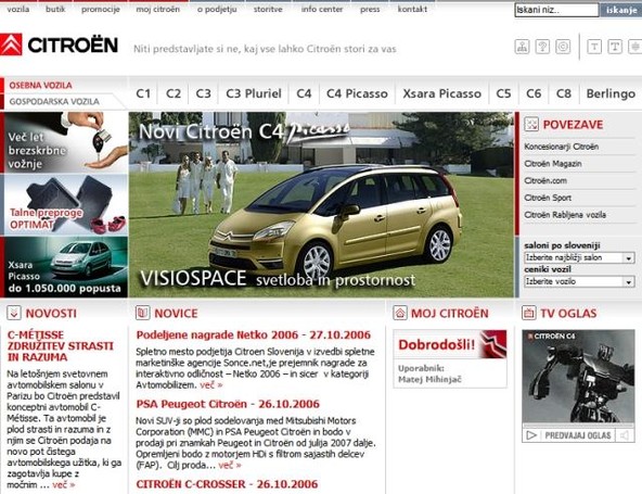 Citroën Slovenija: Podeljene nagrade Netko 2006