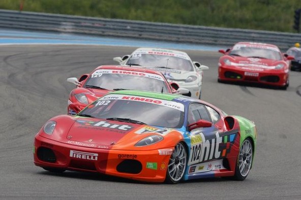 Hit Racing Team & Ferrari Challenge: V Franciji odstop in šesto mesto z novimi točkami