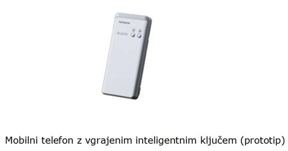 Nissan: Izvirna novost Nissana, NTT Docoma in Sharpa - mobilni telefon in inteligentni ključ