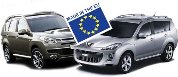 PSA Peugeot Citroën: Peugeot 4007 in Citroën C-crosser od leta 2009 izdelana v Evropi