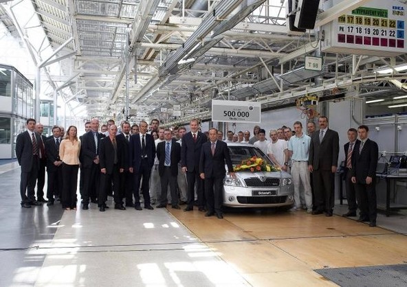 Škoda: Škoda Auto izdelala 500.000 vozil Škoda Octavia